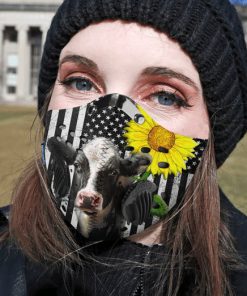 Sunflower cow filter activated carbon pm 2,5 face mask 1