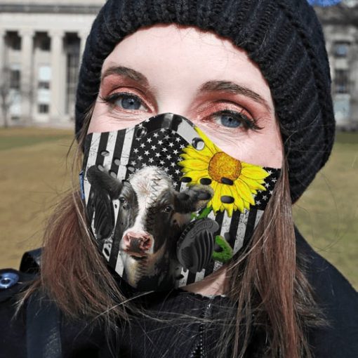 Sunflower cow filter activated carbon pm 2,5 face mask 2