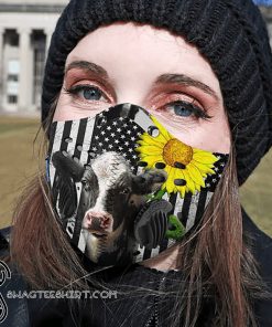 Sunflower cow filter activated carbon pm 2,5 face mask