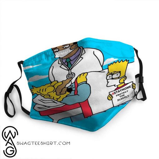 The simpsons protect the elderly anti-dust face mask