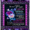 To my mom daughter night butterfly blanket
