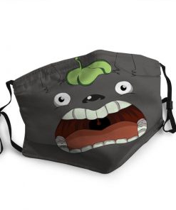 Totoro funny face anti-dust cotton face mask 2