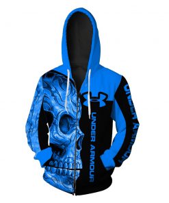 Under armour sugar skull full over print zip hoodie