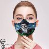 Vincent van gogh starry night bulldog filter activated carbon face mask