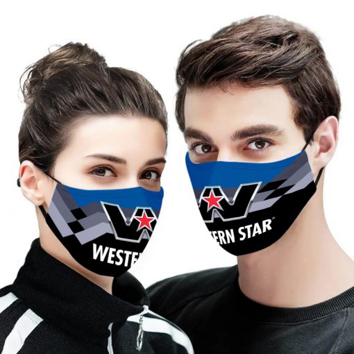 Western star trucks logo full printing face mask 1