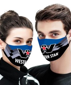 Western star trucks logo full printing face mask 2