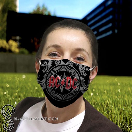 ACDC rock band anti-dust cotton face mask