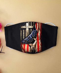 American flag in god we trust anti-dust cotton face mask 4
