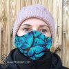 Blue butterfly anti-dust cotton face mask