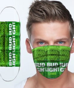 Bud light lime anti-dust cotton face mask 2