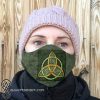 Celtic trinity knot anti-dust cotton face mask