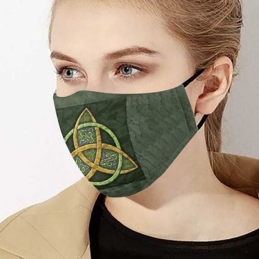 Celtic trinity knot anti-dust cotton face mask 2