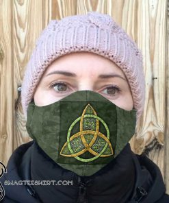 Celtic trinity knot anti-dust cotton face mask