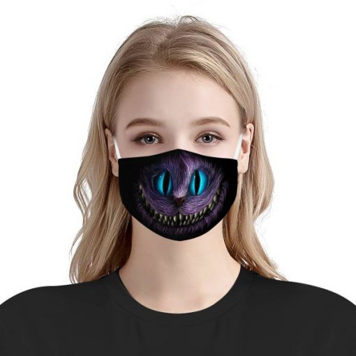 Cheshire cat face anti-dust cotton face mask 1