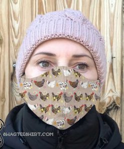 Counting hens counting chickens anti-dust cotton face mask