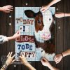 Cow heifer today i choose tobe happy jigsaw puzzle