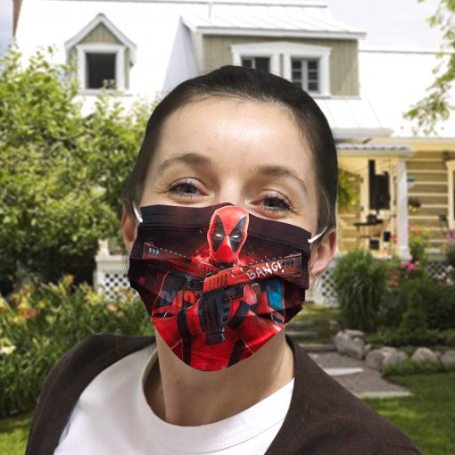 Deadpool gun anti-dust cotton face mask 3