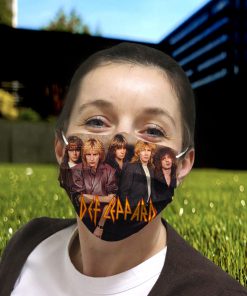Def leppard rock band anti-dust cotton face mask 2