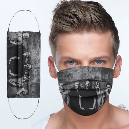 Foo fighters rock band anti-dust cotton face mask 1