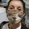 Happy alpaca face anti-dust cotton face mask