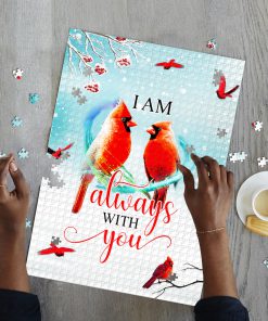 I am always with you red cardinal jigsaw puzzle 2