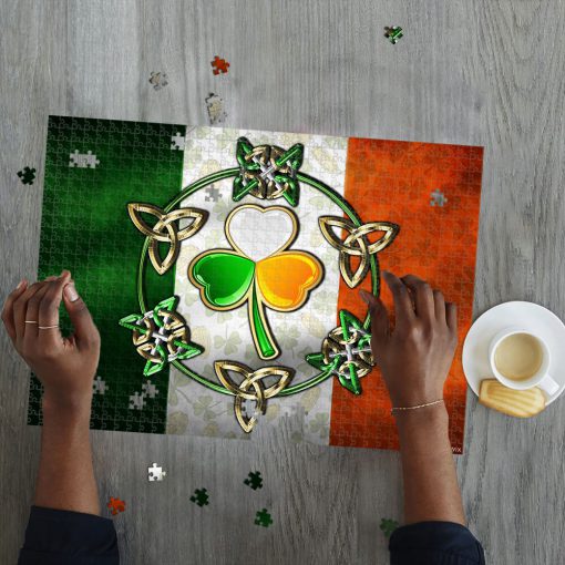 Irish flag st patrick's day jigsaw puzzle 2