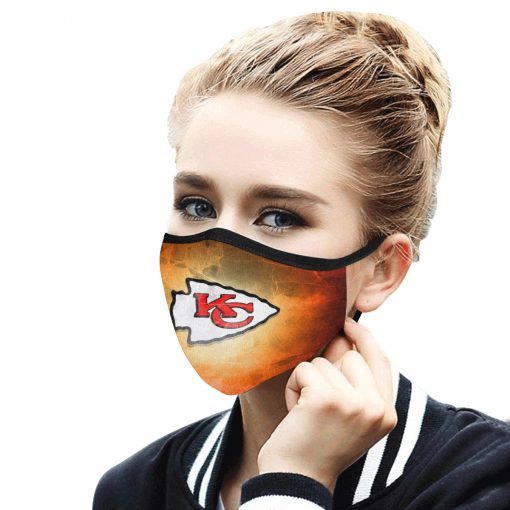 Kansas city chiefs american football anti-dust cotton face mask 3