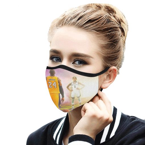 Kobe bryant and gigi daughter anti-dust cotton face mask 3