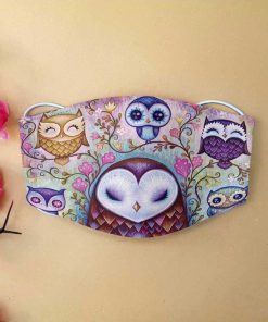 Love cute owls anti-dust cotton face mask 1