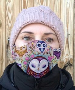 Love cute owls anti-dust cotton face mask 2