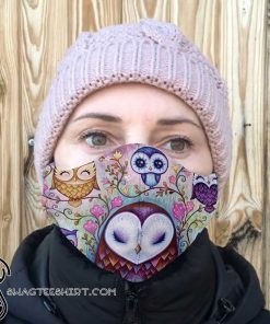 Love cute owls anti-dust cotton face mask