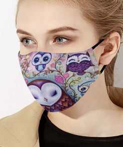 Love cute owls anti-dust cotton face mask 3