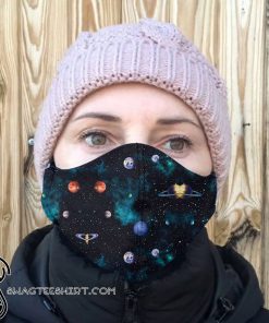 Love galaxy anti-dust cotton face mask
