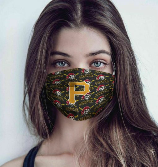 Major league baseball pittsburgh pirates cotton face mask 3
