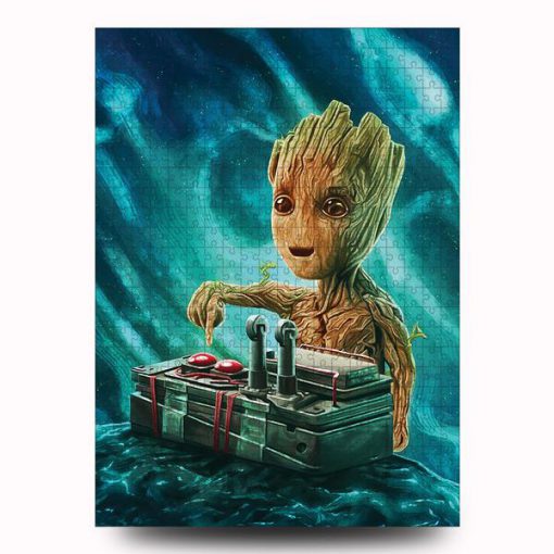 Marvel baby groot button jigsaw puzzle 4