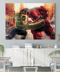 Marvel's avengers hulk vs hulkbuster iron man jigsaw puzzle 1