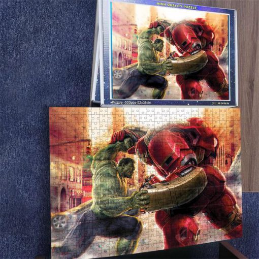 Marvel's avengers hulk vs hulkbuster iron man jigsaw puzzle 3