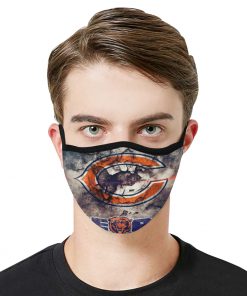 National football league chicago bears face mask 3