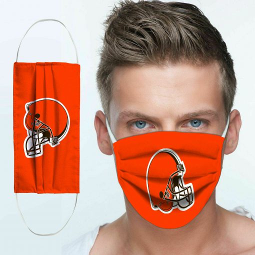 National football league cleveland browns team cotton face mask 1