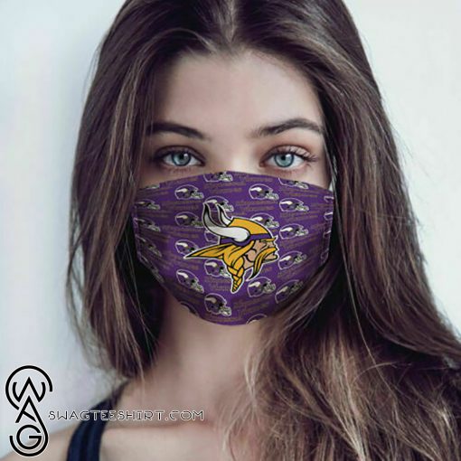 National football league minnesota vikings logo cotton face mask