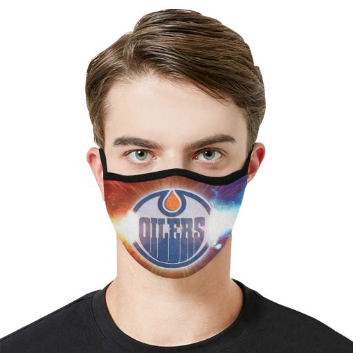National hockey league edmonton oilers cotton face mask 3