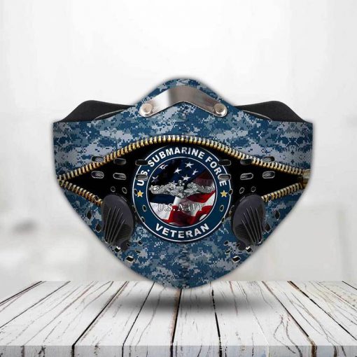 United states navy submarine force veteran filter activated carbon face mask 1