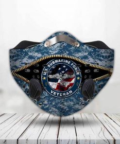 United states navy submarine force veteran filter activated carbon face mask 2