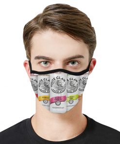 White claw hard seltzer anti-dust cotton face mask 1
