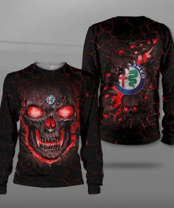 Alfa romeo lava skull full printing sweatshirt