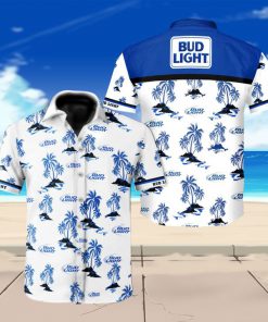Bud light beer floral hawaiian shirt 1