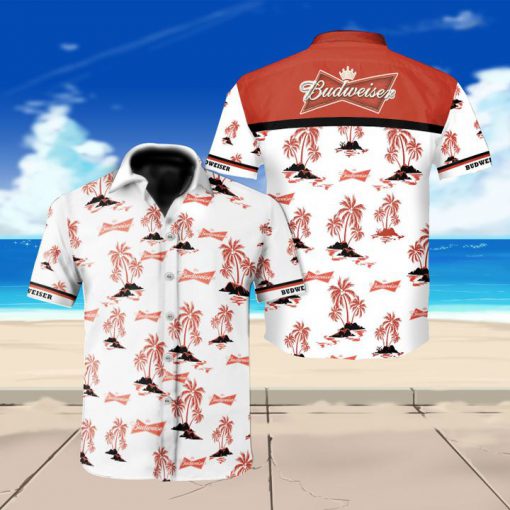 Budweiser beer floral hawaiian shirt 3