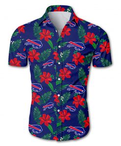 Buffalo bills tropical flower hawaiian shirt 1