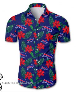Buffalo bills tropical flower hawaiian shirt