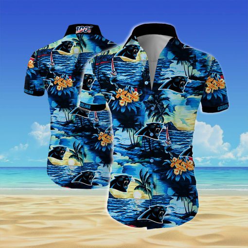 Carolina panthers all over printed hawaiian shirt 1